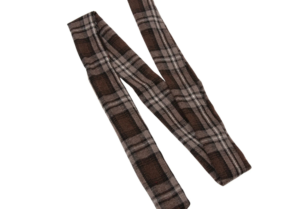 pony winter check tie