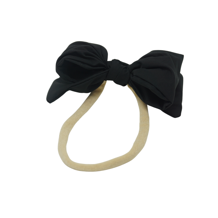 sweatband taffeta winter edition dressy bow