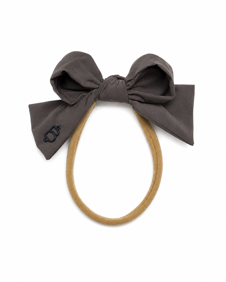 sweatband taffeta winter edition dressy bow