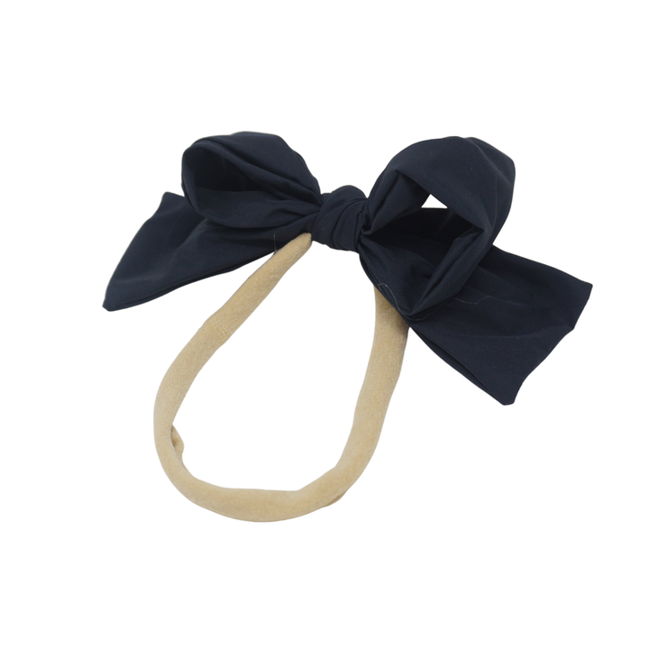 sweatband taffeta winter edition dressy bow