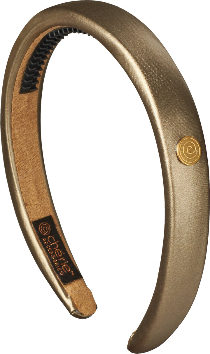 headband hard metallic leather narrow