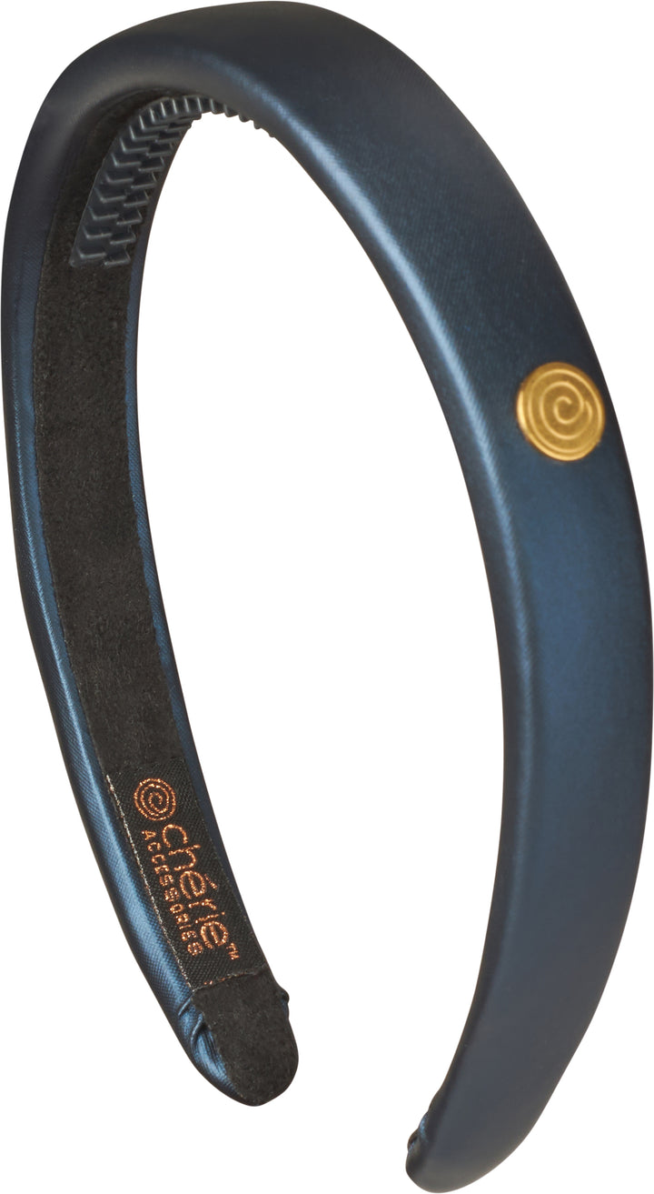 headband hard metallic leather narrow