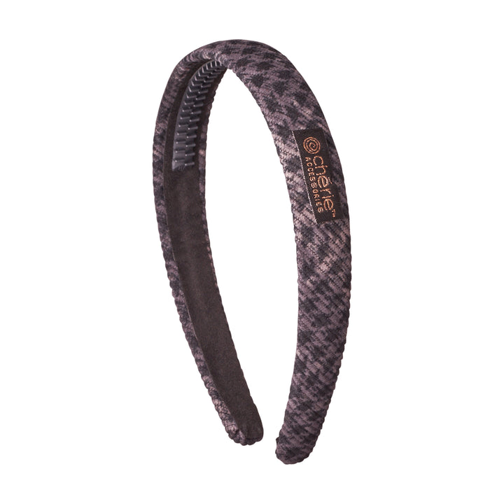 headband hard houndstooth