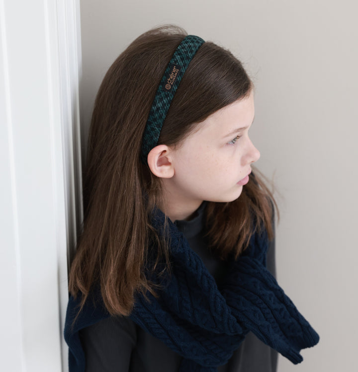 headband hard houndstooth