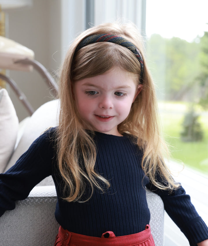 headband hard striped wool