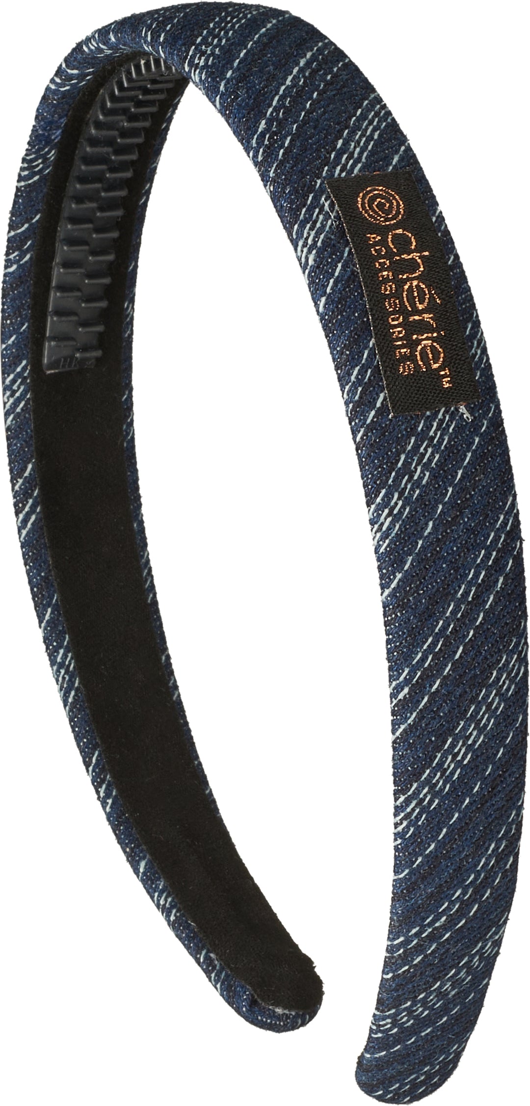 headband hard denim print
