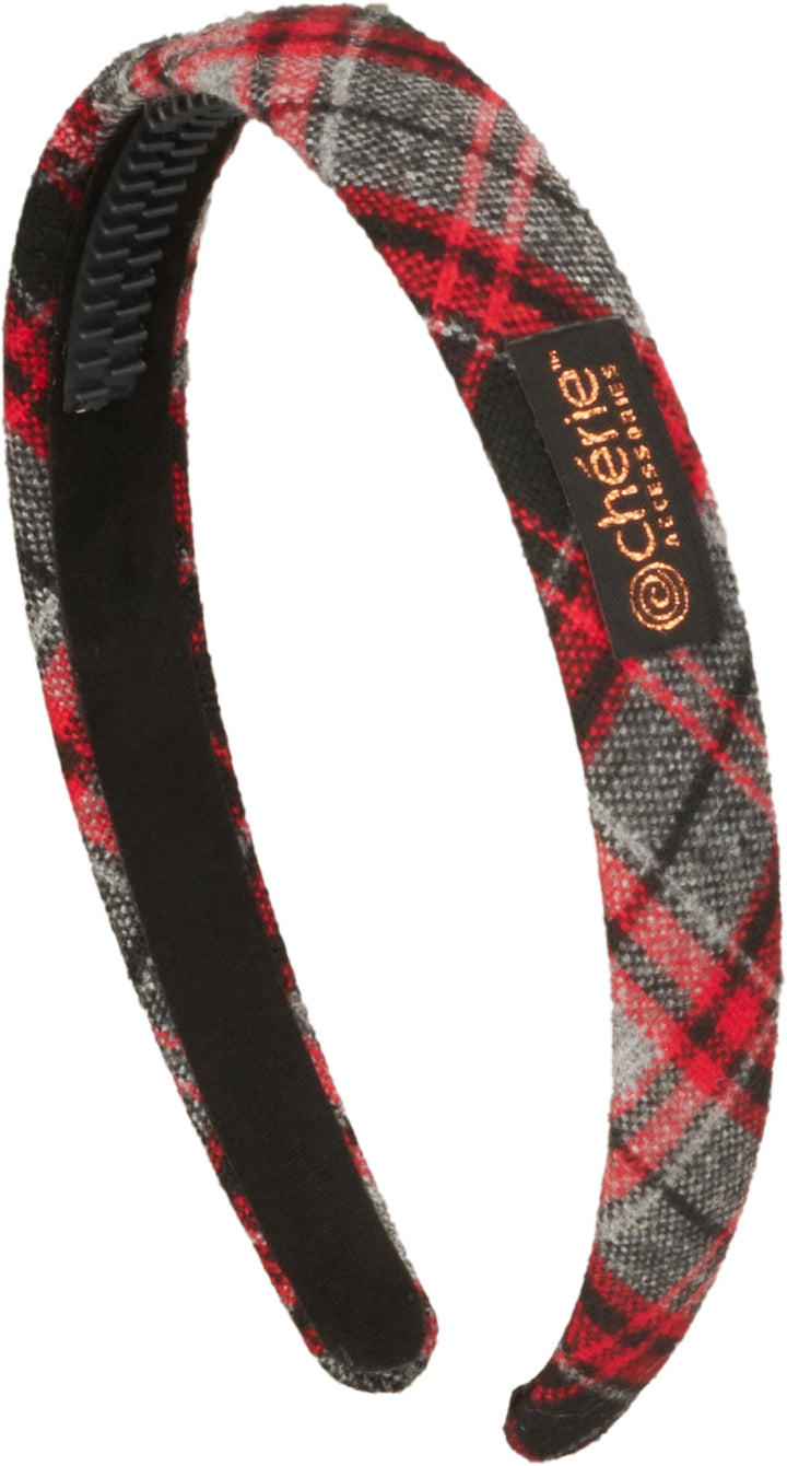 headband hard plaid
