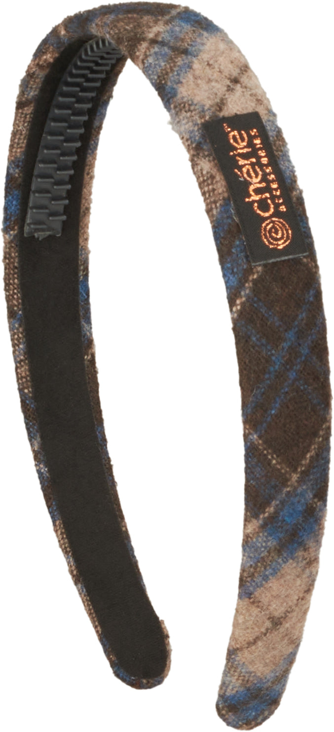 headband hard plaid