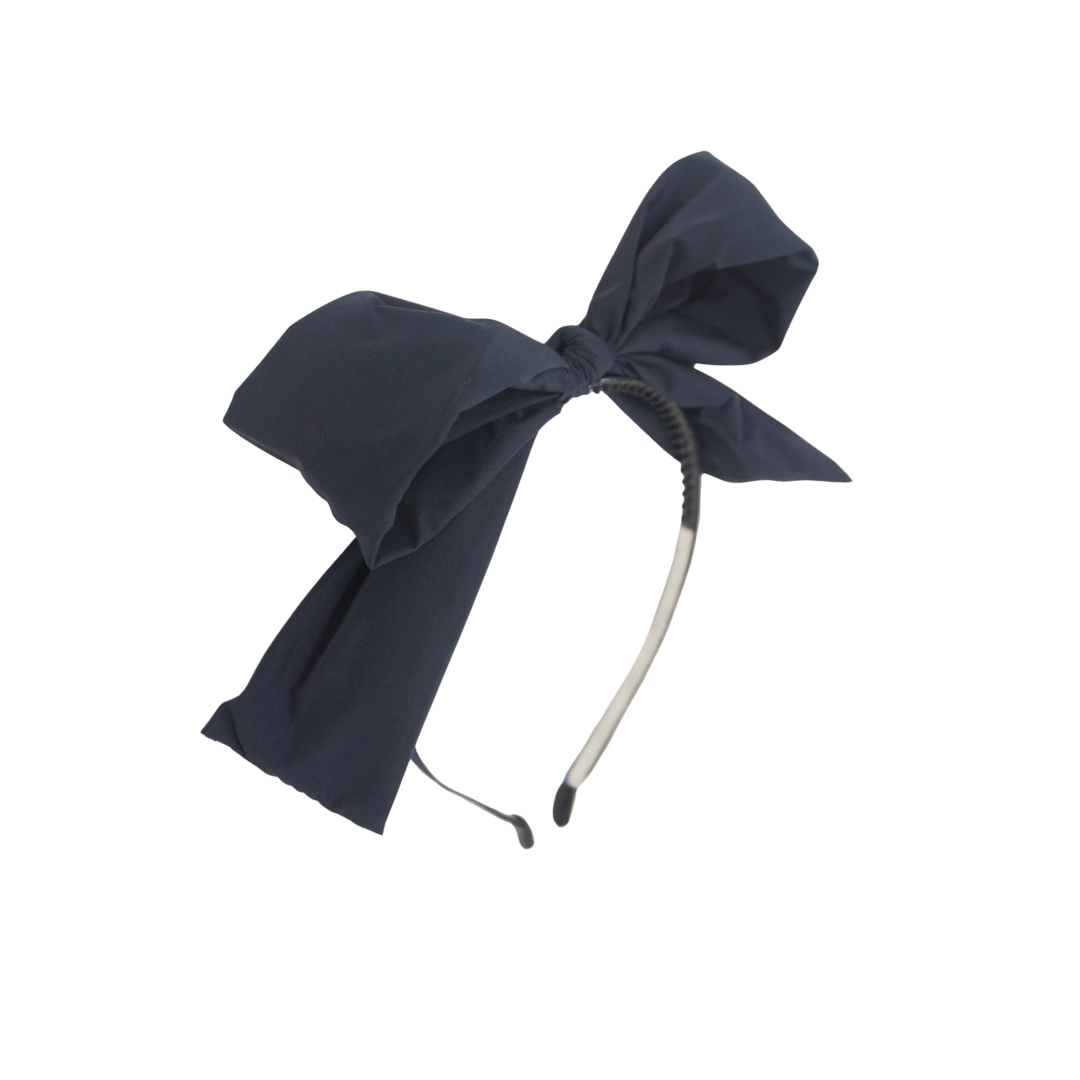 headband dressy taffeta bow