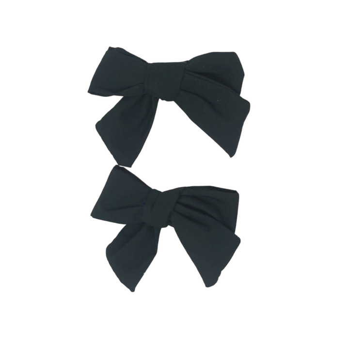 clip taffeta bow set