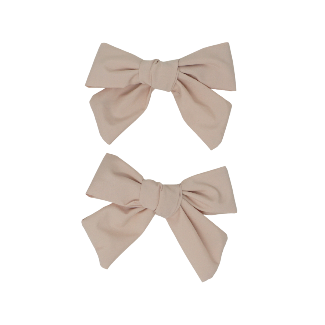 clip taffeta bow set