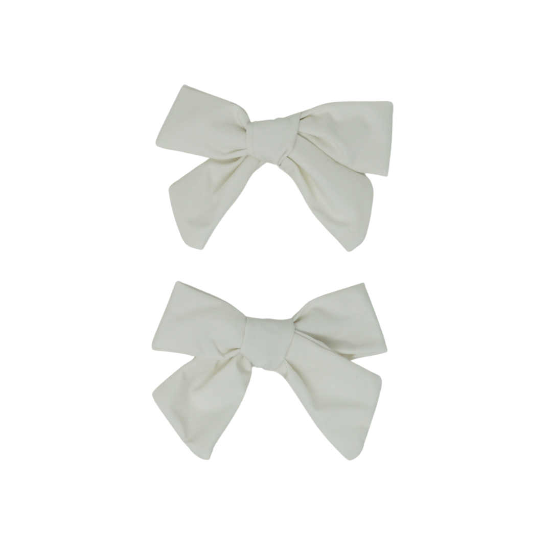 clip taffeta bow set