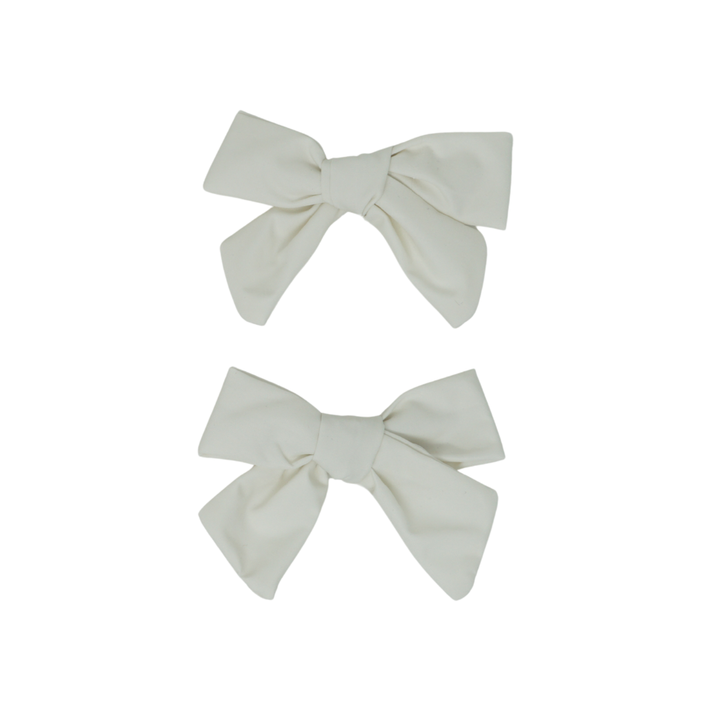 clip taffeta bow set