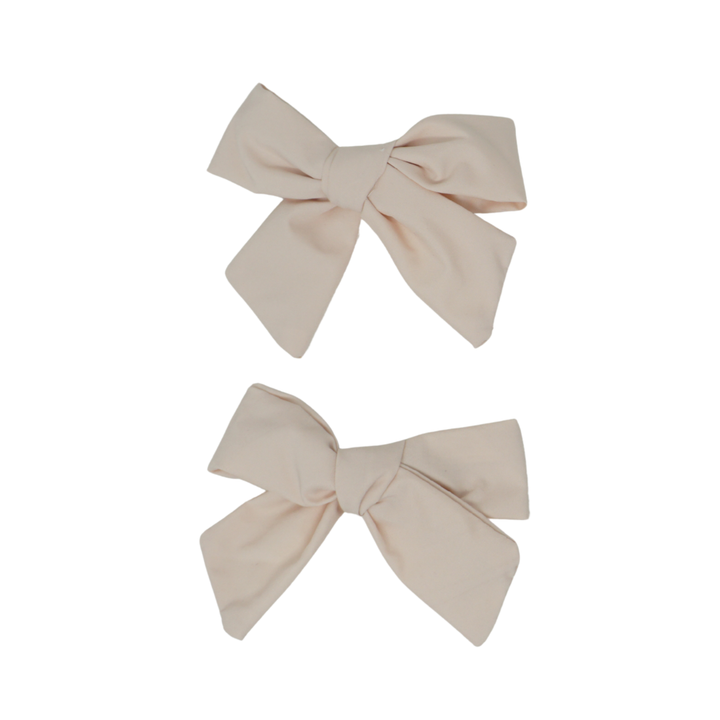 clip taffeta bow set