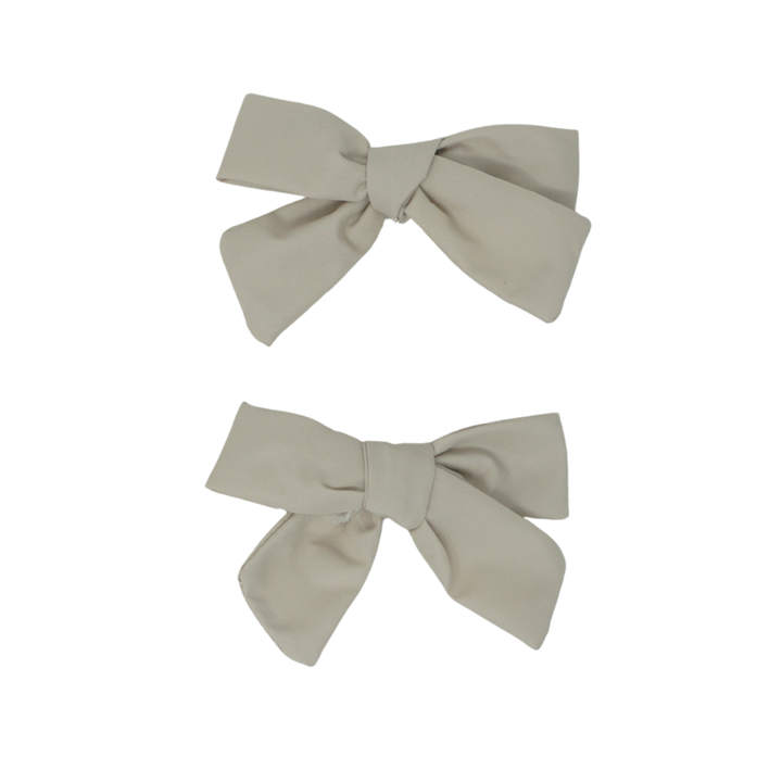 clip taffeta bow set