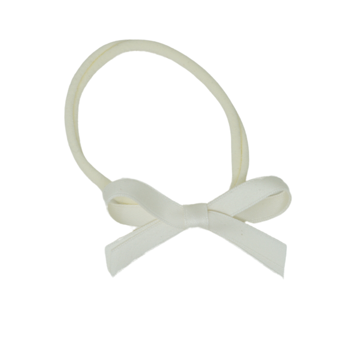 baby band nylon thin dainty satin bow