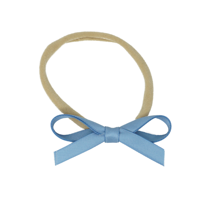 baby band nylon thin dainty satin bow