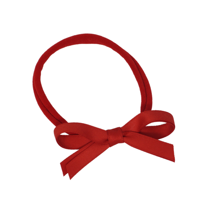 baby band nylon thin dainty satin bow