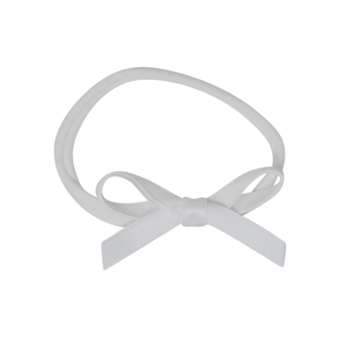 baby band nylon thin dainty satin bow