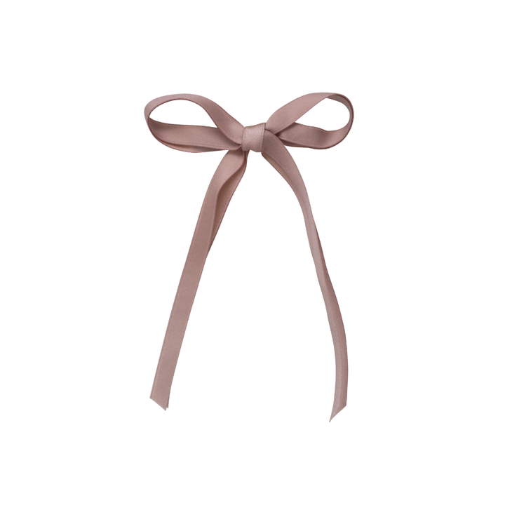 clip thin dainty satin bow
