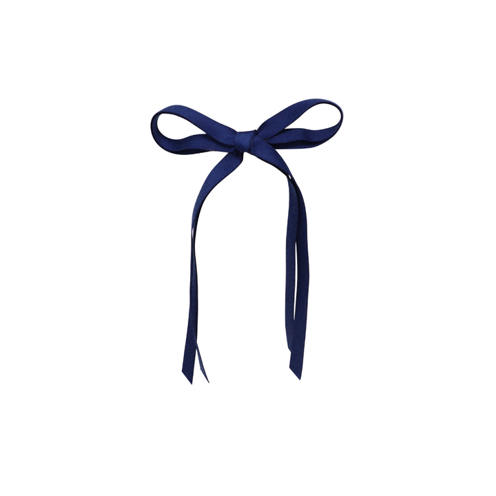 clip thin dainty satin bow