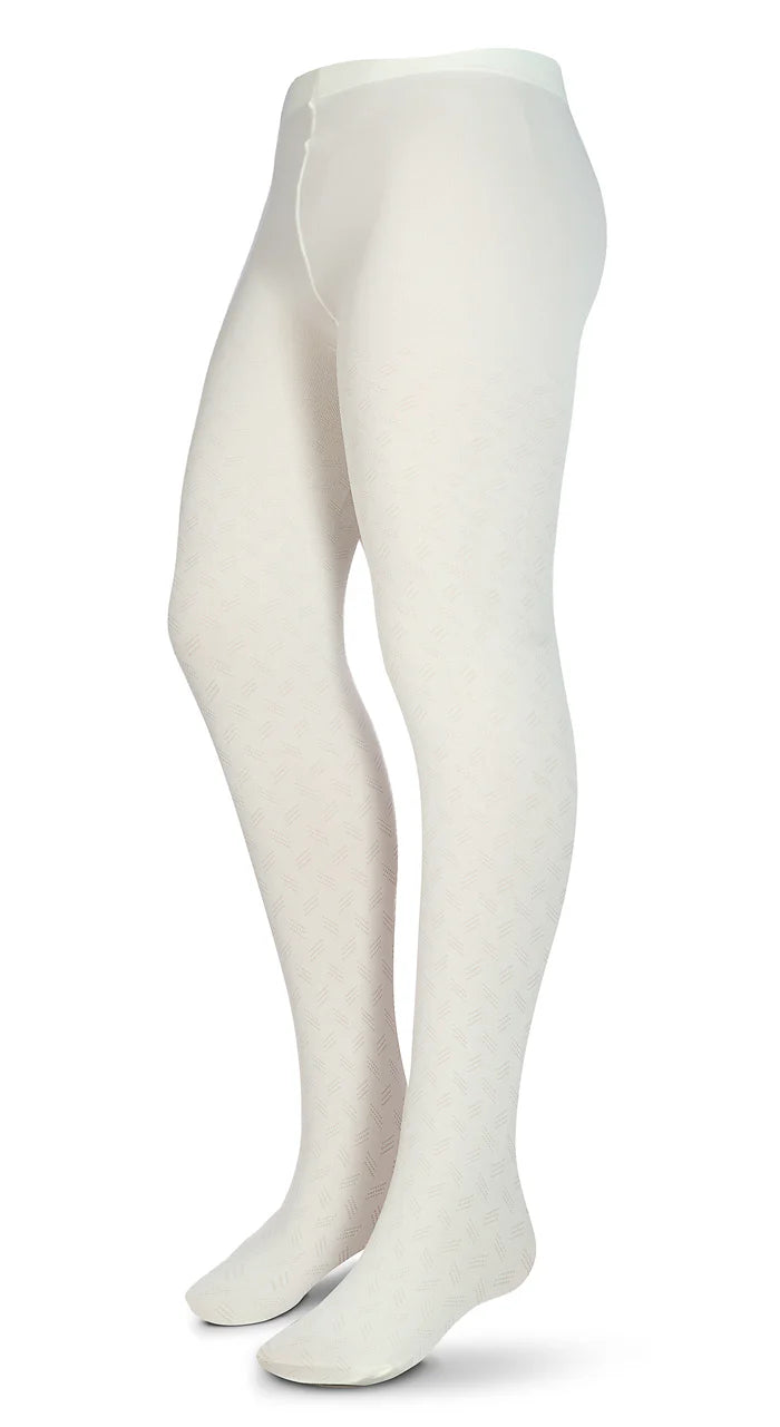 tights design pointelle texture opaque