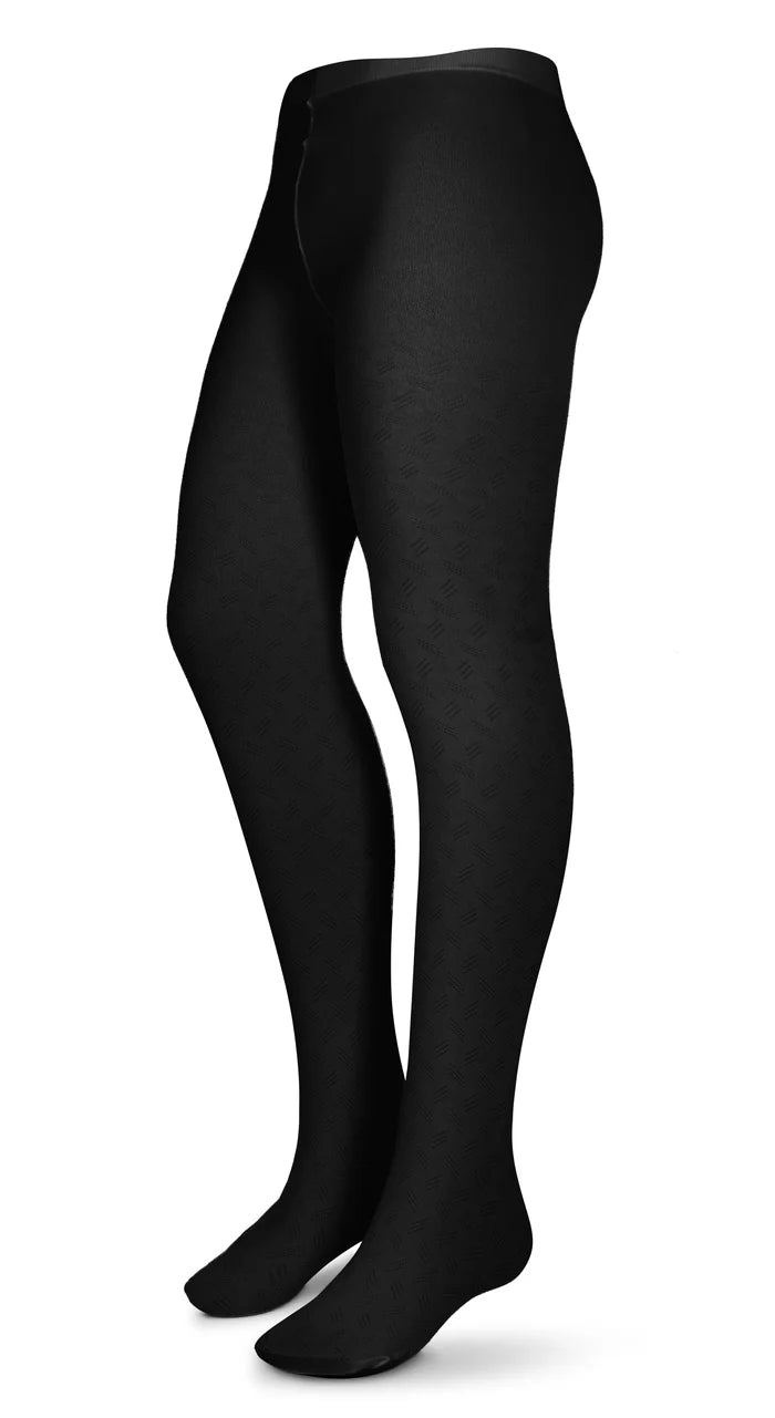 tights design pointelle texture opaque