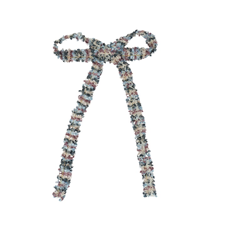 clip bow tweed