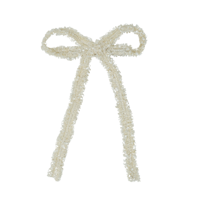 clip bow tweed