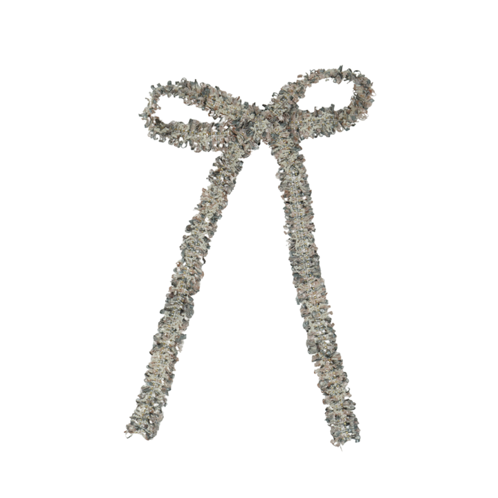 clip bow tweed