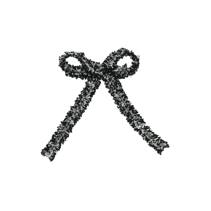 clip bow tweed