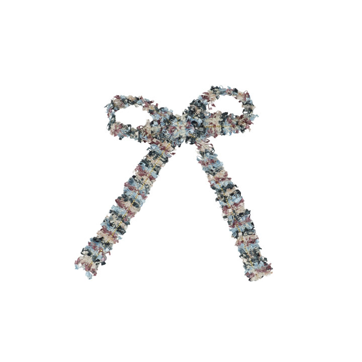 clip bow tweed