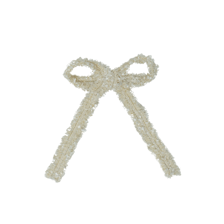 clip bow tweed