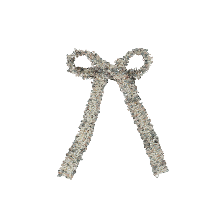 clip bow tweed