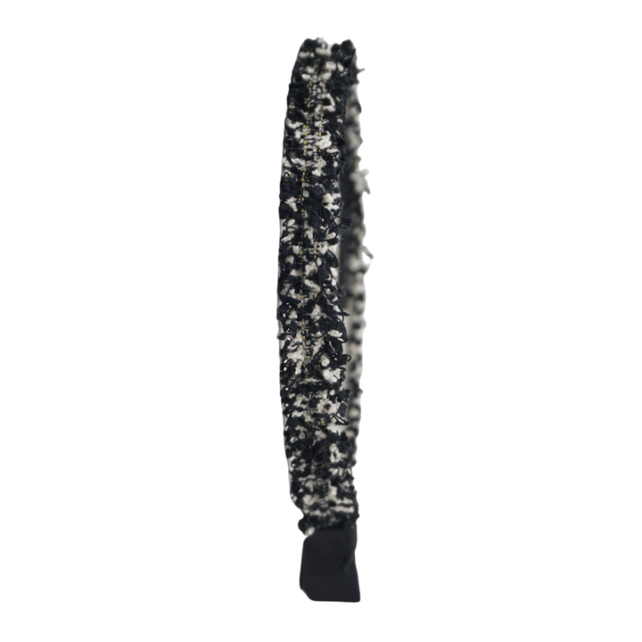 headband thin flat tweed