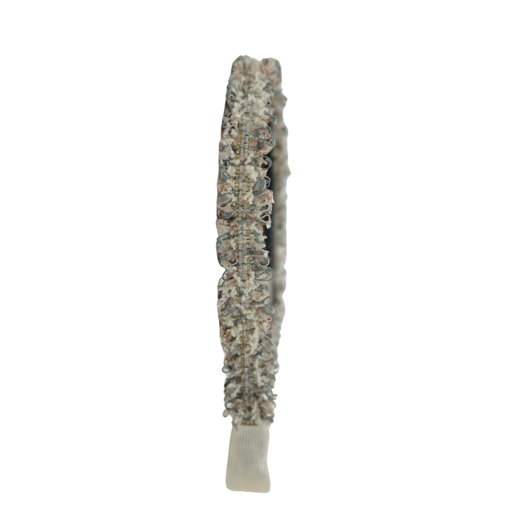 headband thin flat tweed