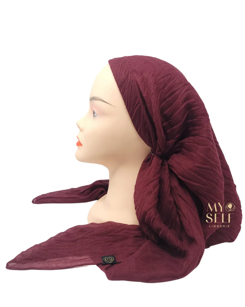 headscarf pretied textured