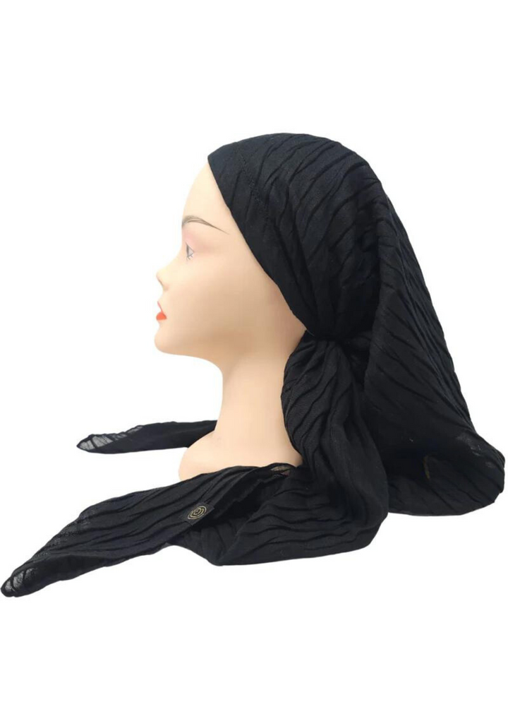 headscarf pretied textured