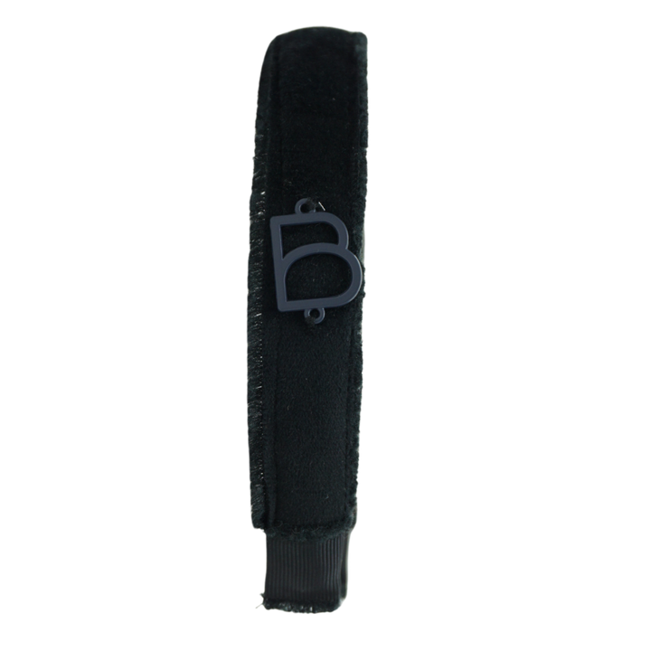 headband flat velvet with frayed edge