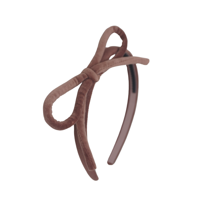 headband designer bow velvet rope