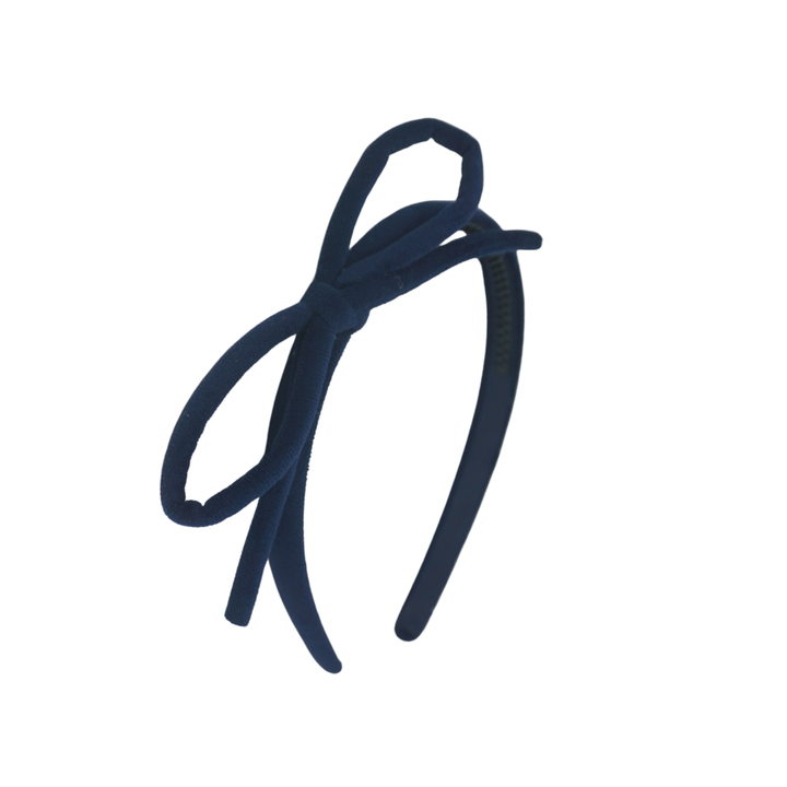 headband designer bow velvet rope