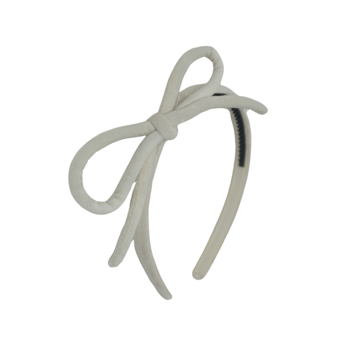 headband designer bow velvet rope