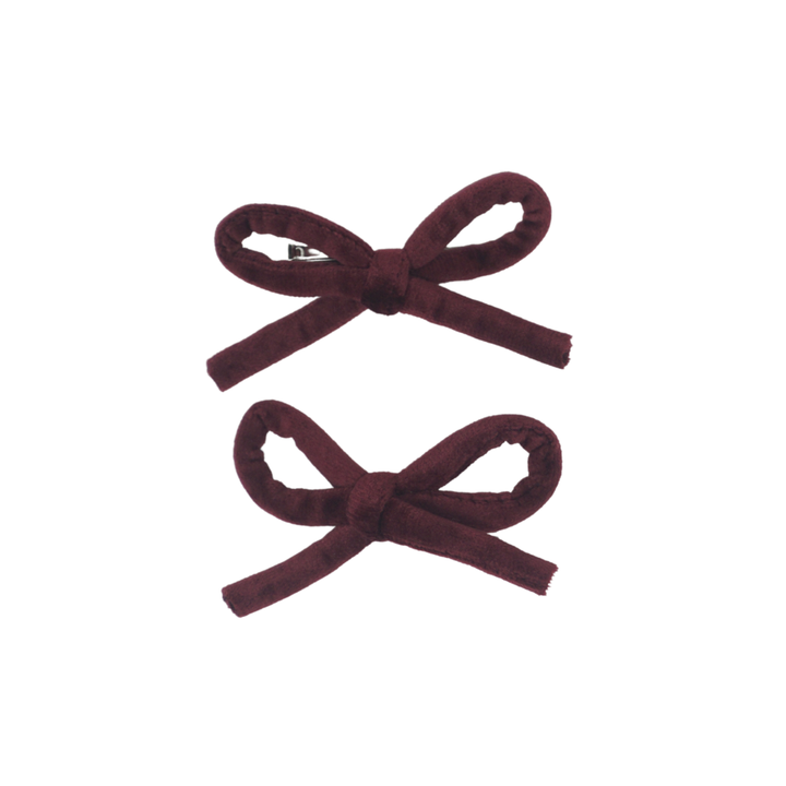 clip velvet rope bow set