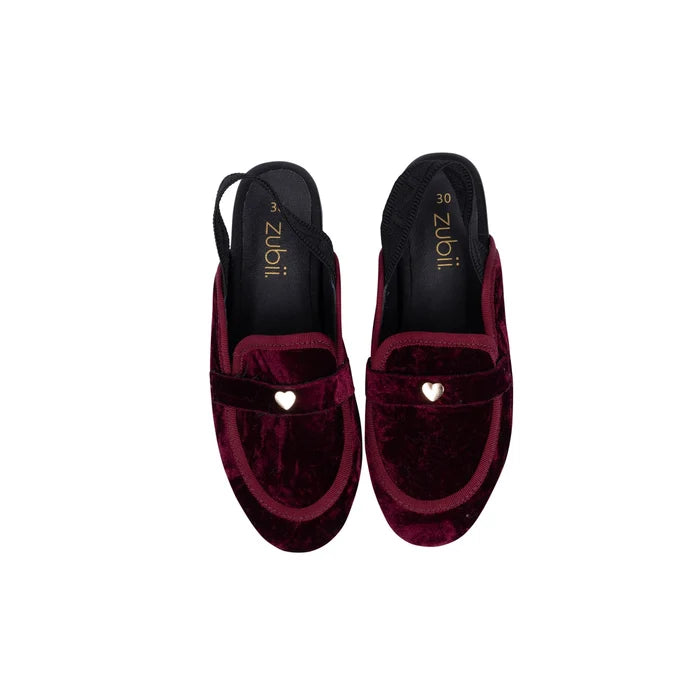 slipper crushed velvet