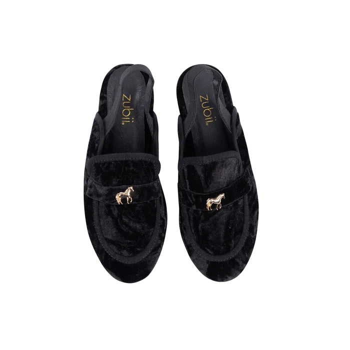 slipper crushed velvet