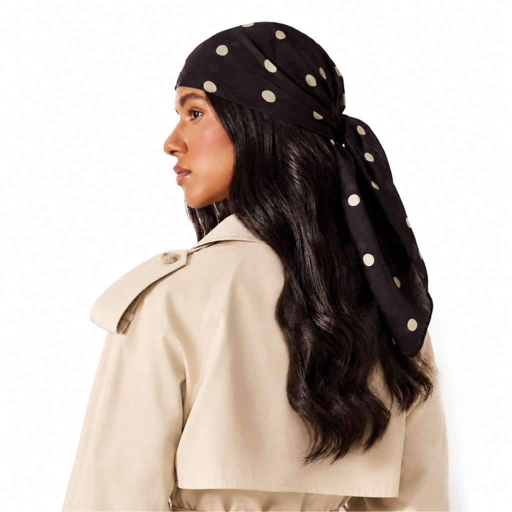 headscarf open brown study
