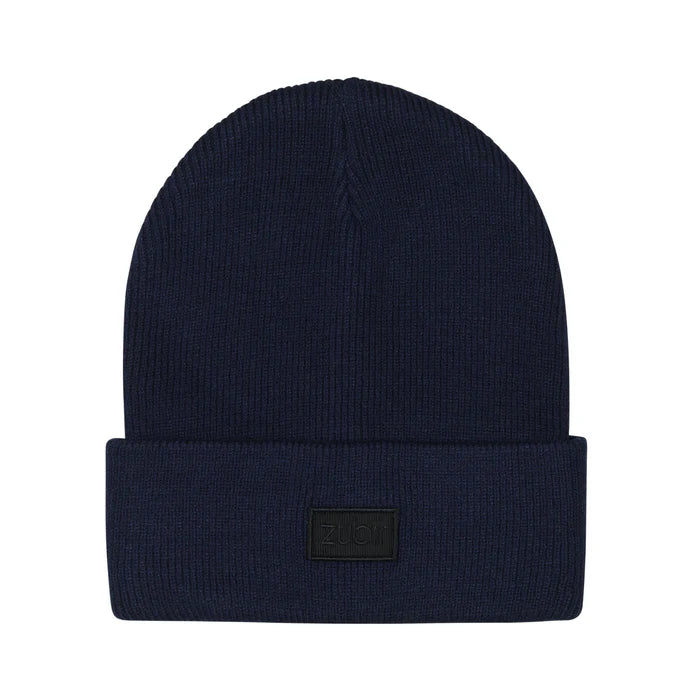 beanie ribbed with cuff
