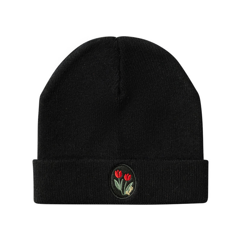 hat floral patch cuff