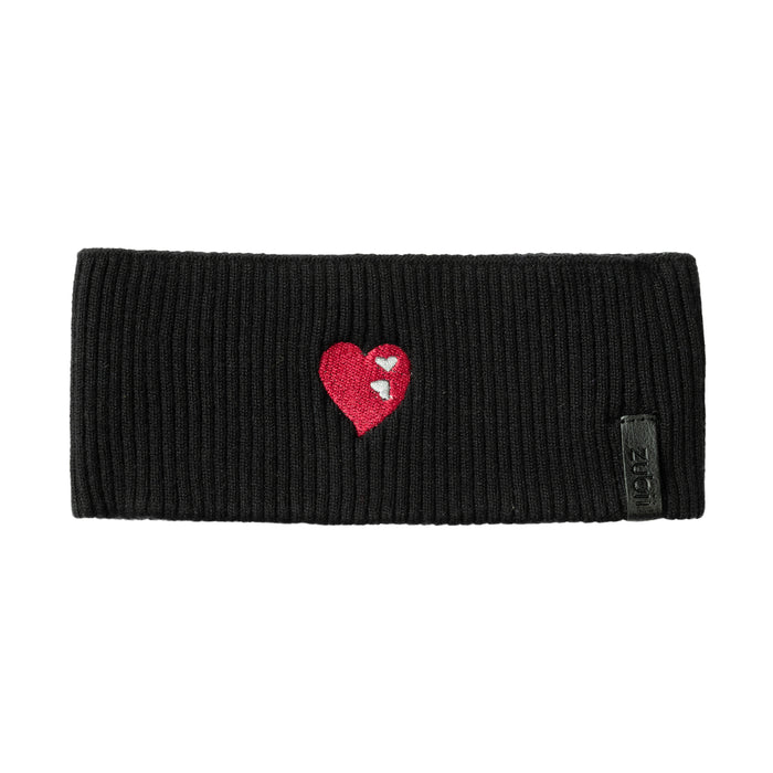 headwrap embroidered double heart