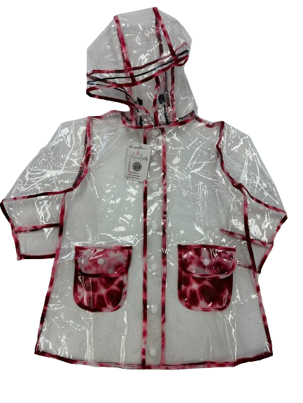 Clear colorful raincoat sales